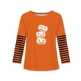 thumbnail image 5 of Abcomgle Girls Halloween Shirts Size 14 Spooky Pumpkin Face Graphic Shirts for Kids Crewneck Long Sleeve T-Shirts for Kid Girls Fall Funny Scary Blouses for Girls,6-7 Years, 5 of 5