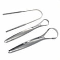 thumbnail image 2 of Kit Limpieza Bucal Raspador De Lengua Oral Estuche - limpiador de raspado de lengua de acero, con estuche de transporte, perfecto para el aliento fresco y el cuidado bucal LingWen 1327537063995, 2 of 5