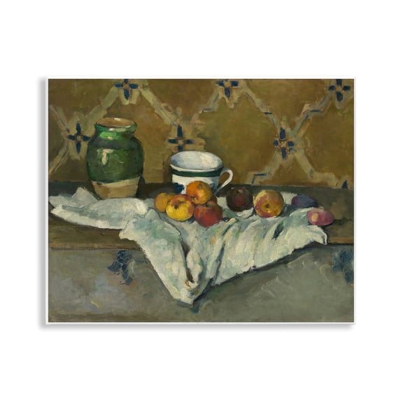 Stupell Industries Classical Cezanne Still Life Food & Beverage Painting Unframed Art Print Wall Art, 14 x 11