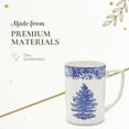 thumbnail image 4 of Spode Blue Italian Christmas Mug, 12oz - Elegant Holiday Drinkware with Iconic Christmas Tree Motif, Dishwasher & Microwave Safe Festive Mug for Hot Cocoa, Tea, Coffee Lovers - Ideal for Bar Cart, 4 of 7