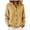 Khaki, variant on Women's Hooded Cardigan Button Down Knit Sweater Jacket | Hooded Knit Button Front Drawstring Hood Ribbed Hem Relaxed Casual Everyday Layer Soft Comfy Chic (Khaki, M)
