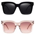 thumbnail image 3 of Gafas de Sol TAOTAOQI Vintage Cuadradas Grandes con Protección UV400 para Mujer, 3 of 8