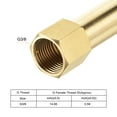 thumbnail image 4 of Uxcell Brass Pipe Fitting G3/8 Female to G3/8 Male Thread Adapter 75mm Extension Connector Hex Pipe Coupling 3 Pack, 4 of 5