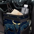 thumbnail image 6 of Taurus Constellation Foldable Car Trash Bin with Lid, Leak-Proof, Hanging Storage Bag - Trash Can for Car, Car Garbage Can, 6 of 6
