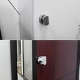 thumbnail image 4 of SHAR 2 Pièces Ventouse Poignée de Porte Réfrigérateur Poignée de Mobilité en Verre (Argent, 4 of 5
