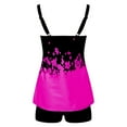 thumbnail image 4 of Women Conservative Print Strappy Back Set Two Piece Swimsuits Swimdress, 4 of 4