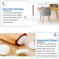 thumbnail image 3 of 50 Uds. Almohadillas antideslizantes ABS almohadilla para silla se desliza Protector para patas de silla almohadilla antiruido para silla almohadilla para patas de silla almohadilla para silla c, 3 of 4