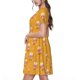 thumbnail image 2 of Disketp Cute Popcorn para Vestido de Manga Corta para Mujeres, Vestidos de Verano para Mujeres, Casual y Holgado para la Playa, 2 of 6