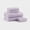 Lilac + Cotton, variant on FENGFAN 6 Pieces Waffle Jacquard Bath Towel Set Combed Cotton Lilac 600 GSM