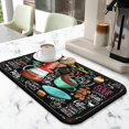 thumbnail image 3 of Small Coffee Bar Mats, Dish Drying Mat for Kitchen Counter Decor, Drainer Pad Absorbent Dry Mat, Drying Pad for Dishes 19.5x12 Inches, 3 of 6