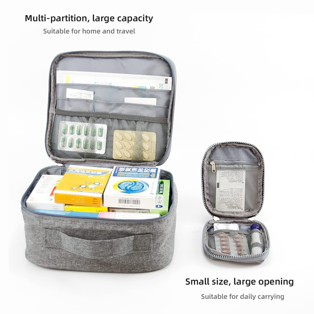 SEASPIRIT Double side Lockable Medicine Storage Box Family Emergency Kit  Cabinet Organizer with Detachable Tray & Handle Portable for Home Camping  Travel Hiking,First Aid box for Home,Office,Travel First Aid Kit Price in