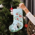 thumbnail image 5 of Salouo Chinoiserie Floral Palm Tree Print Christmas Decorations Stockings 1 Pack 18'' Xmas Stockings Holiday Stocking Personalized Farmhouse Decor for Home Family Party Tree, 5 of 7