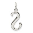 thumbnail image 4 of FB Jewels Sterling Silver Polished Glitter Enamel Letter S Pendant, 4 of 4