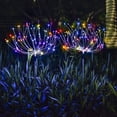 thumbnail image 2 of Morttic 120 LED Solar Fireworks Lights Outdoor Waterproof Wedding Garden Footpath Christmas Decorations Park Decoration (Colorful), 2 of 14