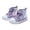 Purple, variant on Toddler Girls Rainbow Glitter High-Top Canvas Sneakers Hook and Loop Casual Walking Shoes Size:3-3.5 Years