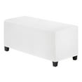 thumbnail image 1 of Funda de Ottoman Rectangular Estirable Uxcell 14" x 40" x 15" Protector de Funda para Puff para Sala de Estar/Interior [Blanco], 1 of 7