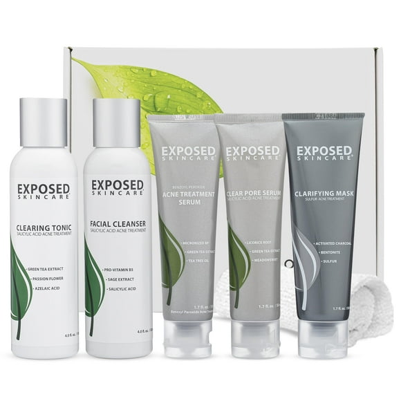 Kit de tratamiento para el acné Exposed Skin Care con limpiador facial