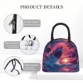 thumbnail image 4 of Balery Hawaiian Island Beach Shark Bolsa de Almuerzo para Mujeres, Caja de Almuerzo, Bolsa de Almuerzo Pequeña Impermeable, Tote de Almuerzo Reutilizable con Gran Capacidad, 4 of 6