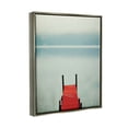 thumbnail image 3 of Stupell Industries Misty Red Dock Scene Photograph Luster Gray Floating Framed Canvas Print Wall Art, Design by Carrie Ann Grippo-Pike, 3 of 8
