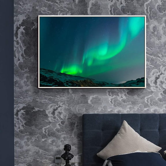 wall26 Framed Canvas Wall Art for Living Room, Bedroom Aurora Canvas Prints for Home Decoration Ready to Hang - 16x24 inches
