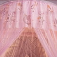 thumbnail image 4 of Mosquito Net Three-Door Design Round Dome Including Mounting Material Mosquito Net for Double or Single Bed, Camping or Give it to Friends and Family-Pink, 4 of 8