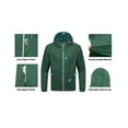 thumbnail image 5 of Little Donkey Andy Men's Packable Lightweight Hooded Jacket Windproof Windbreaker with Recycled Insulation Green XL, 5 of 7
