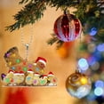 thumbnail image 4 of Bufanda Navideña Decoración Navideña De Pollo De Madera Colgante Navideño De Dibujos Animados Adornos Navideños Colgantes Para El Árbol De Navidad Colgantes Para Niños, 4 of 4