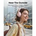 thumbnail image 5 of Soundcore by Anker Q20i Hybrid Active Noise Cancelling Headphones, Wireless Over-Ear Bluetooth, 40H Long ANC Playtime, Hi-Res Audio, Big Bass, Customize via an App, Transparency Mode (Pink), 5 of 7