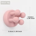 thumbnail image 3 of 4 pcs Silicone Toothbrush Holder Multi-Function Hook Waterproof self Adhesive Single Toothbrush Hook Plug Holder for Wall for Hanging Bathroom Kitchen Living Room Office, 3 of 7