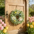 thumbnail image 6 of Silk Wreath Door Hanger Easter Egg Chrysanthemum St. Patrick's Day Rabbit Ear Vine, 6 of 6