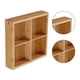 thumbnail image 5 of Plato de madera dividido, bandeja de madera dividida, bandeja de madera multidividida, bandeja de madera para servir de varios compartimentos, grado profesional, 5 of 8