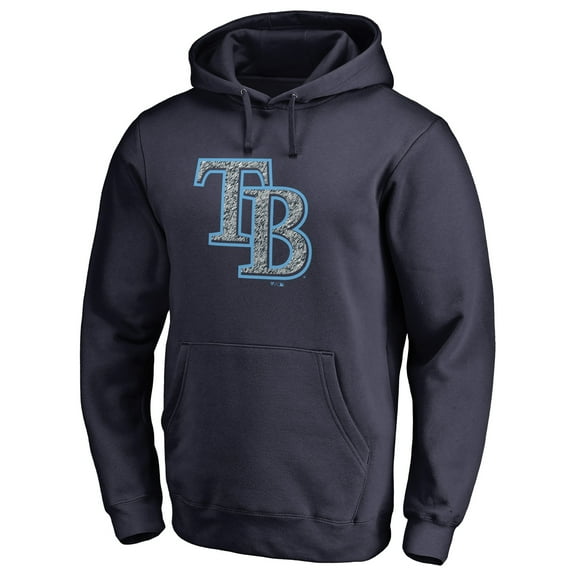 Men's Navy Tampa Bay Rays Static Logo Pullover Hoodie