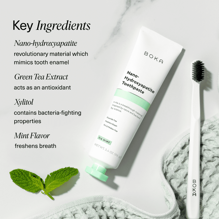 Boka Fluoride Free Toothpaste, Nano Hydroxyapatite Toothpaste