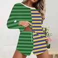 thumbnail image 2 of YUGYXL Festival Outfits for Women Womens 2 Piece Lounge Set Oversized Long Sleeve Sweater Top and Shorts Trendy Casual Waffle Knit Outfits Green XXL, 2 of 6