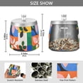 thumbnail image 2 of Yayeee Ashtray with Lid for Cigarette Smokeless Stainless Steel Home Ash Holder, Abstract Plants, 2 of 7