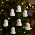 thumbnail image 5 of Christmas Bell Decorations 3.1in 6 Pcs Christmas Snow Bells Christmas Tree Hanging Decoration Accessories Santa Claus Bells Christmas Gift Hanging Decoration, 5 of 7