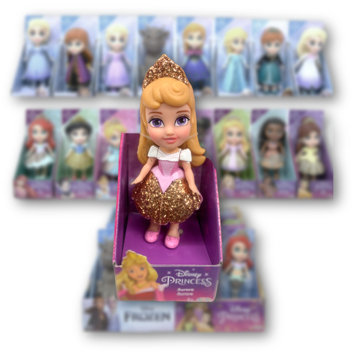 Fisher Price Little People Disney Princess Aurora with Rose Sleeping Beauty Doll 