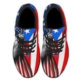 thumbnail image 2 of Puerto Rican American flag Shoes Sneakers Black Size 11, 2 of 7