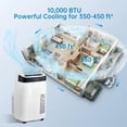 thumbnail image 3 of JoanKaren 10000 BTU Portable Air Conditioner w/ DIY Window Kit,Cools Room up to 450 Sq. ft,3-in-1 AC Unit with Cooling,Dehumidifier,Fan,Smart Floor Standing AC, 3 of 9