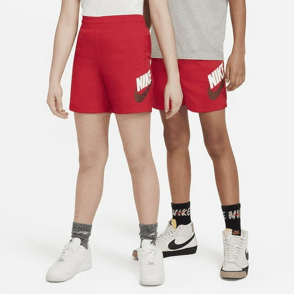 Nike Sportswear Big Kids' Woven Shorts Color: University Red Size: XS