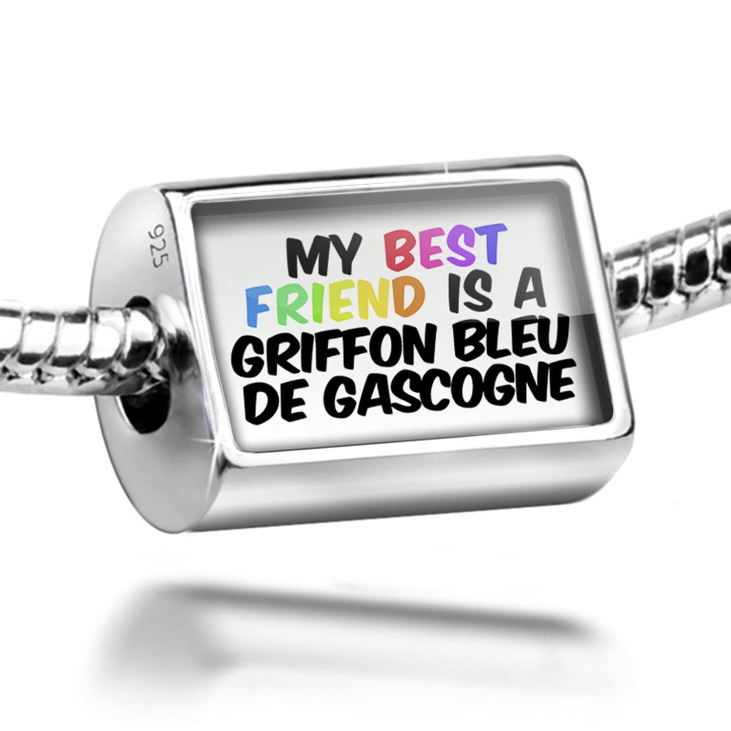 Neonblond Neonblond Charm My Best Friend A Griffon Bleu De Gascogne Dog From France 925 Sterling Silver Bead Walmart Com Walmart Com