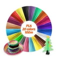thumbnail image 1 of IDRAWING High-Precision 1.75mm PLA Filament Eco-friendly Material 3D Pen Filament Refills 20 Colors (Total 328FT)), 1 of 8