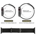 thumbnail image 7 of LEIXIUER Magnetic Loop Strap Compatible with Apple Watch Band iWatch Bands 41mm 40mm 38mm 45mm 44mm 42mm 49mm for Women Men, Stainless Steel Metal Magnetic Loop Band for iWarch Series 9 8 7 SE 6 5 4 3, 7 of 7