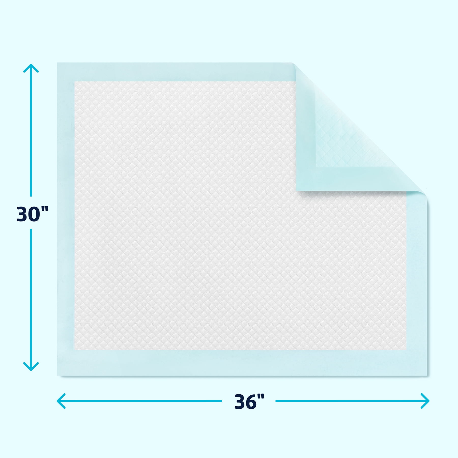 FitRight Disposable Adult Bed Pads for Incontinence, Furniture, or Pets, Large, Super Absorbent, 30 x 36in, 75 Count