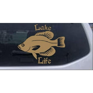 Lake Life Bass Fish Window Decal Sticker
