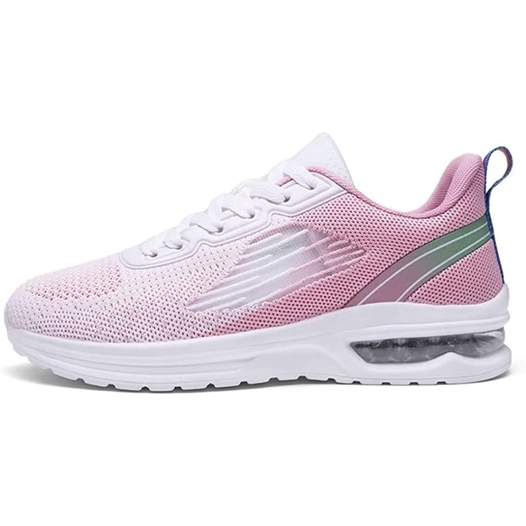 Women's Running Shoes With Double Air Cushion - Breathable Mesh Athletic Sneakers For Walking & Training