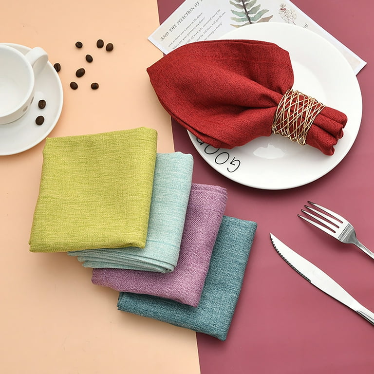 Travelwant 2Pcs Kitchen Cloth Napkins Dinner Napkins Soft
