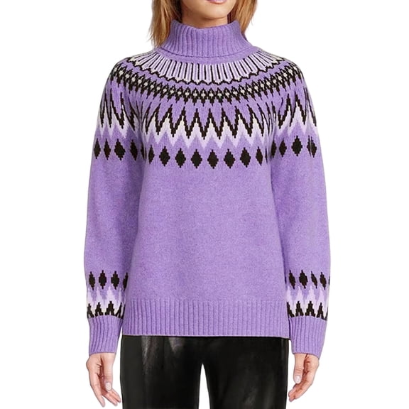 Turtleneck Sweater - Women's Warm High Neck Pullover, Cozy Layer for Ski Lodge, Winter Travel, and Cold Weather Comfort | Turtleneck Sweater Women, Turtleneck Sweater