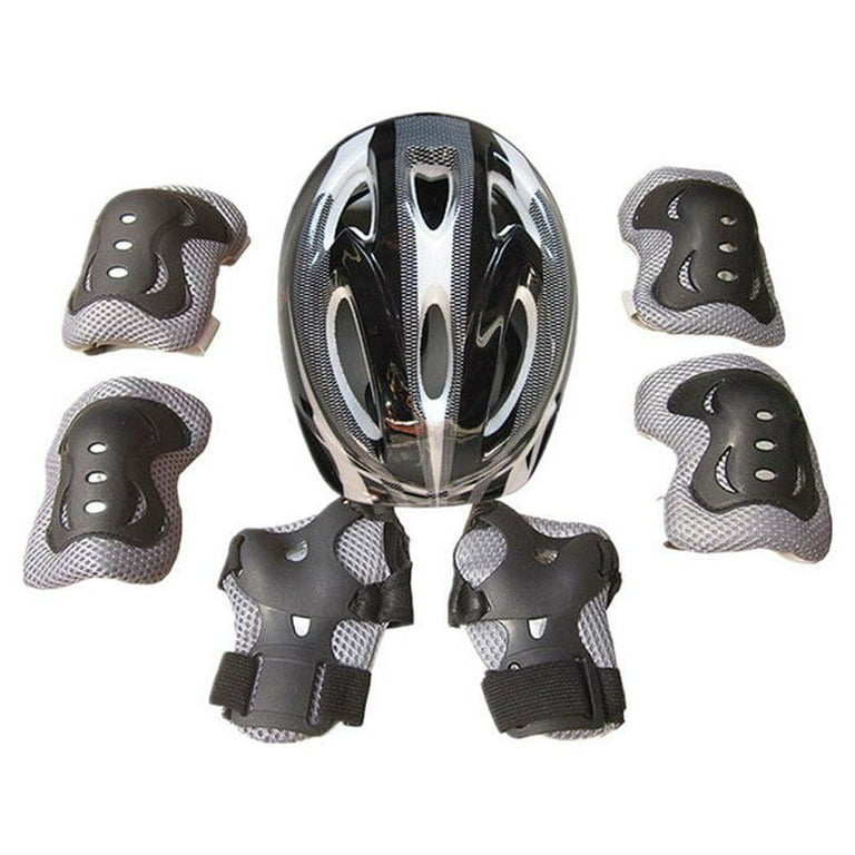 SUNSIOM Boys Girls Kids Safety Helmet Knee Elbow Pad Set For Cycling Skate Bike Use