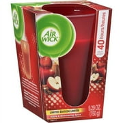 Air Wick Frosted Scented Candle, Apple & Cinnamon Velvet Scent, 5.29 oz.
